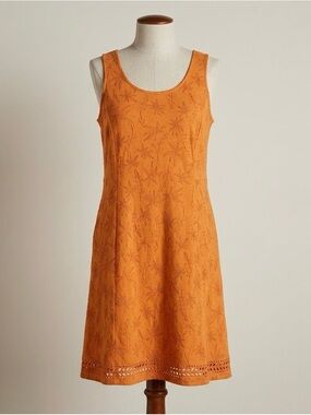 Toad & Co Sunkissed Cutout Dress Size XL Sleeveless Floral Boho Pockets Granola